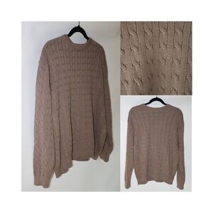 Women’s Beige Cable Knit Sweater